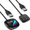 Replacement USB Charger Charging Cable Dock Cradle For Fitbit Versa 4/Versa 3/Sense Smartwatch