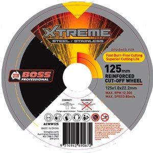 DTA Boss 125mm Maxx Stainless Steel Cut Off Wheel