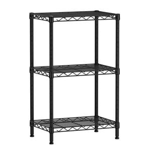 CARLA HOME 3-Tier Adjustable Metal Storage Shelves Wire Rack Organizer (45cm W x 40cm D x 103cm H)