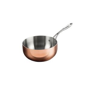 Vogue Tri-wall Flared Sauté Pan Copper Induction Compatible 200mm
