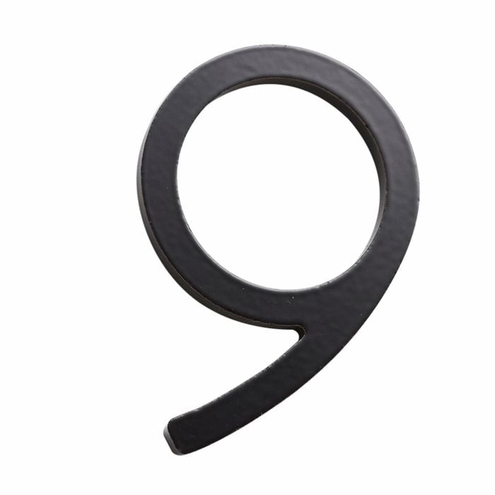 Sandleford 75mm Black Zone House Number 9