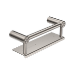 Nero Mecca Care 25mm Grab Rail With Shelf 300mm Brushed Nickel