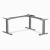 Desky Zero Fixed L-Shape Desk Frame - Space Grey