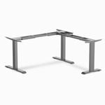 Desky Zero Fixed L-Shape Desk Frame - Space Grey