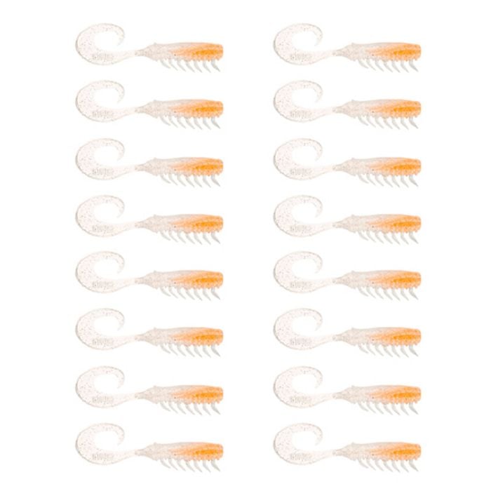 2x 8PK 2.5In Rapala Crush City Creeper Soft Plastic Curly Tail Lures - Yabbie