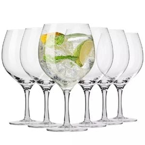 6pc Krosno Harmony 700ml Gin Balloon Glass Glassware Set - Clear