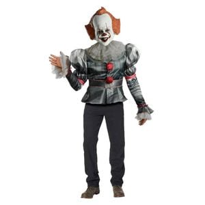 Pennywise IT Chapter 2 Deluxe Halloween Costume with Mask and Collar for Halloween, Extra large