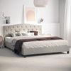 Sonata King Beige Curved Bed Frame