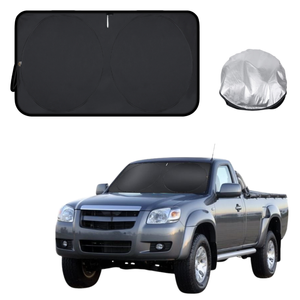 Front Windscreen Sun Shade for Mazda BT-50 2006 - 2011 (J97M) - Standard 150 x 85 cm - Black