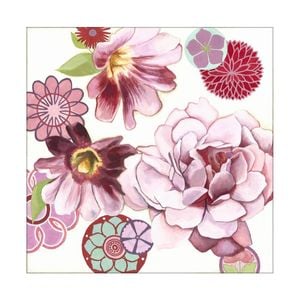 Artey | Petal Profusion II - Stretched Canvas - Stretched Canvas - 120 x 120cm
