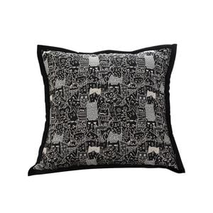 SOGA 45cm Black Cat Paradise Throw Pillow
