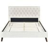 Andy King Single Bed Frame - Cream