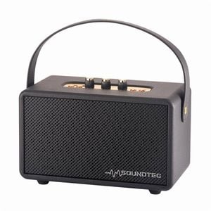 Laser SoundTec Retro Bluetooth Boombox (Black)