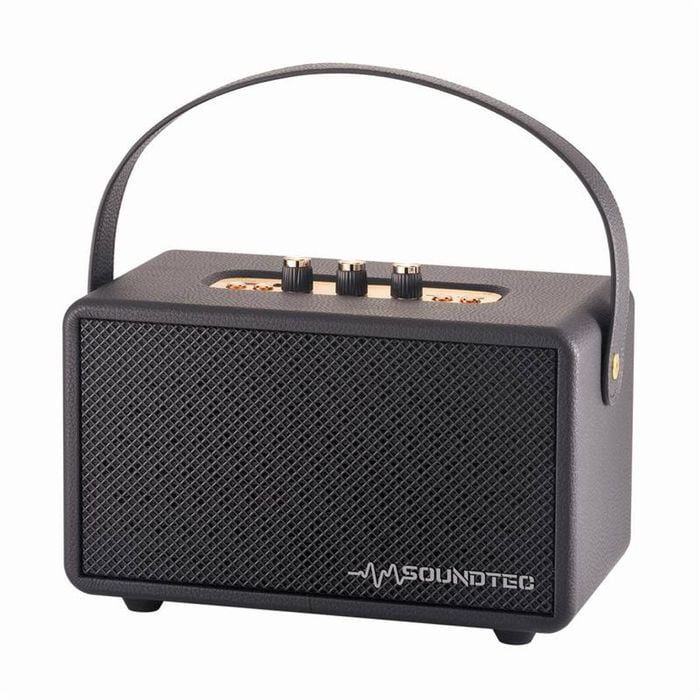 Laser SoundTec Retro Bluetooth Boombox (Black)