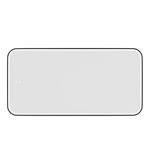 Attica 1500 x 750mm Black Matte Metal Framed Porta LED Mirror