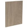 Kaboodle Maplenut Modern Corner Wall Cabinet Doors - 2 Pack