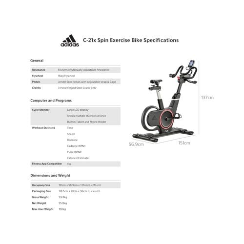 Adidas spin bike cheap