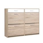 Storage 3 Tier Shoe Rack Storage White