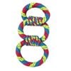Happy Tails Large Three Ring Rope Tug Toy