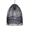 Oriel Lighting Serang Cane Pendant Light Shade Only Black 35cm