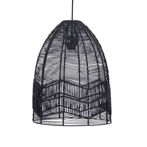 Oriel Lighting Serang Cane Pendant Light Shade Only Black 35cm