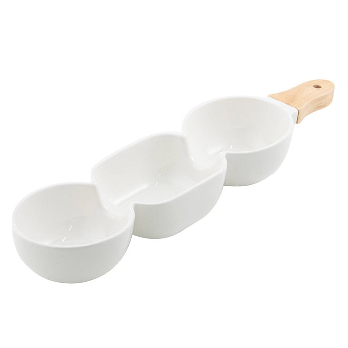Ladelle Alto Serve & Share 3 Part 40x9.8cm Serve Stick - White