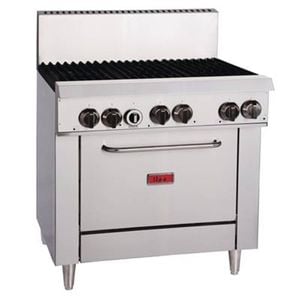 Thor Gas Oven Range 6 Burner Flame Failure Natural Gas 36 Inch 1175x915x835mm Commercial Kitchen Cooking Equipment