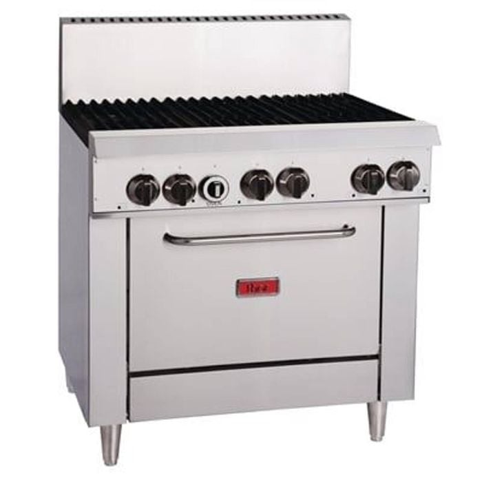Thor Gas Oven Range 6 Burner Flame Failure Natural Gas 36 Inch 1175x915x835mm Commercial Kitchen Cooking Equipment