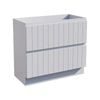 Stein 900 x 450 x 810mm White Select V-Groove Floor Standing Vanity - Cabinet Only