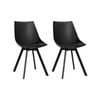 2x Dining Chairs Black