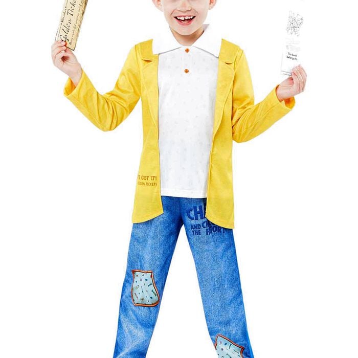 Charlie Bucket Boys Roald Dahl Character Costume - 8-10