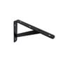 Carinya 200 x 150mm Black Heavy Duty Straight Stayed Bracket
