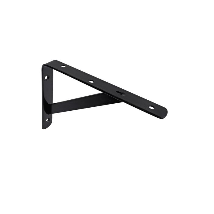 Carinya 200 x 150mm Black Heavy Duty Straight Stayed Bracket