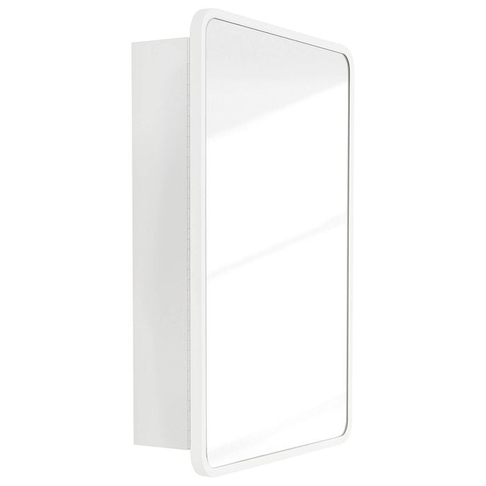CIBO Matte White Metallo Shaving Cabinet 