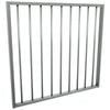 ProtectorAl 975 x 900mm Palladium Silver Aluminium Flat Top Garden Gate