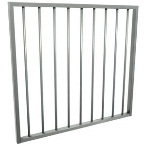 ProtectorAl 975 x 900mm Palladium Silver Aluminium Flat Top Garden Gate