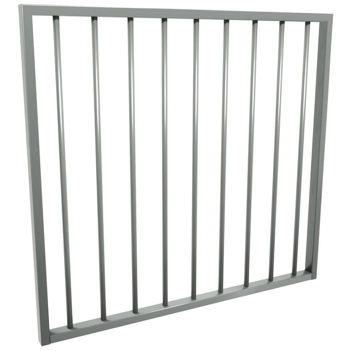 ProtectorAl 975 x 900mm Palladium Silver Aluminium Flat Top Garden Gate