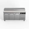 AG Equipment AG 3 Door Saladette Fridge Fits 8 x 1/3 GN Trays - Pizza Prep Fridges (AG-SH3000-700)
