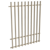 ProtectorAl 0350-1200W x 1500H Paperbark Aluminium Batten Pool Fence Panel with Mid Rail