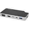 StarTech USB-C Docking Station – 100W Power – 1 Display Output – Black/Grey – Compact & Efficient