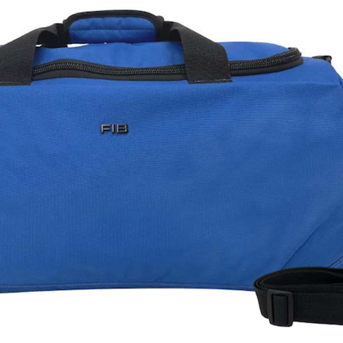 60L FIB Sports Duffle  Duffel Gym Canvas Travel Foldable Blue