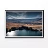 Lake Nestled Among Hills Prin  Print 100% Australian Made 120x90cm  (Poster)