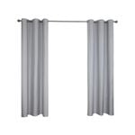 Windoware 180 x 223cm Steel Multi Eyelet Blockout Curtain - 1 Pack