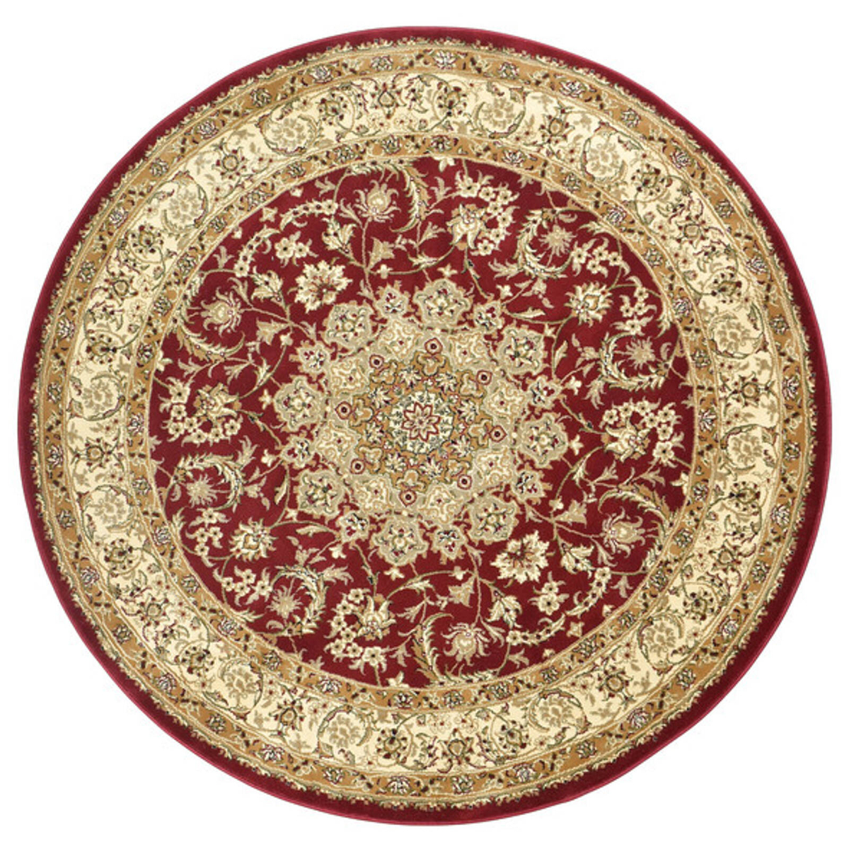 Adelaide 15 200x200 Red Round Rug - Bunnings Australia