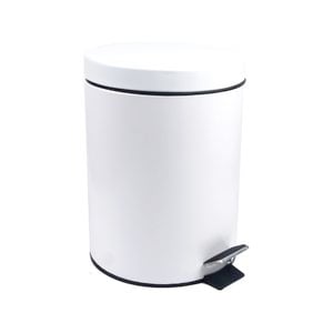 All Set 5L Pedal Bin - White
