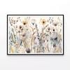Group of Flowers in a Garden  Print 100% Australian Made 120x90cm  (Poster)