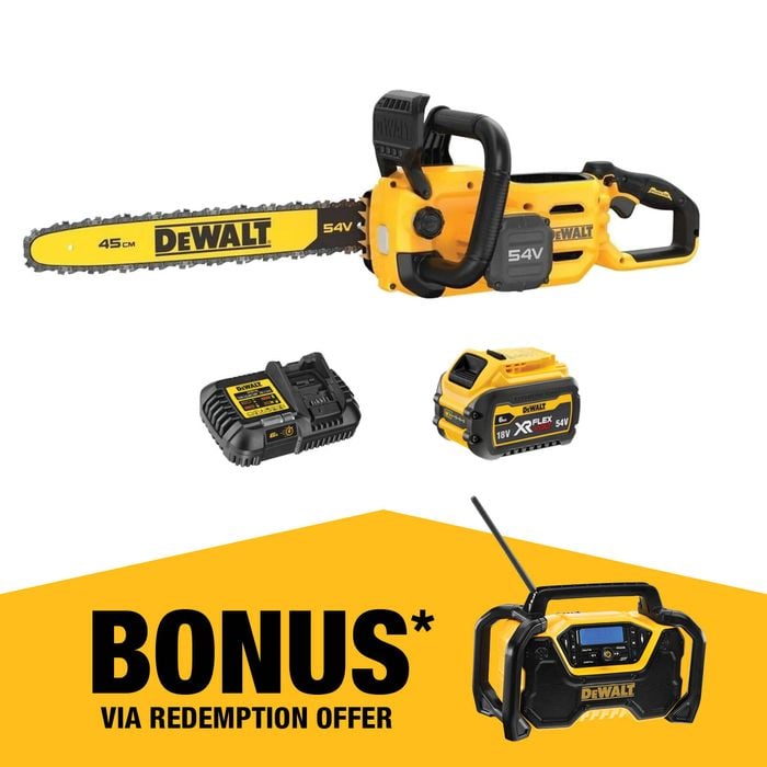 DeWALT 54V 45cm Chainsaw Cordless Kit 