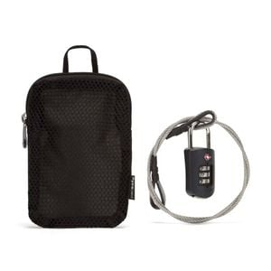 Pacsafe Prosafe 1000 Tsa Combination Lock With Steel Cable & Storage Pouch Black