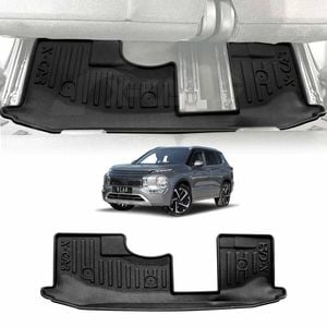 3D Third Row Seat Floor Mat for Mitsubishi Outlander ZM 7 Seater 2021-Onwards Mats Carpet Liner