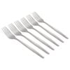 Argon Tableware Economy Silver Dinner Forks - 12x Durable Rust Resistant Stainless Steel Dishwasher Safe Flatware Set